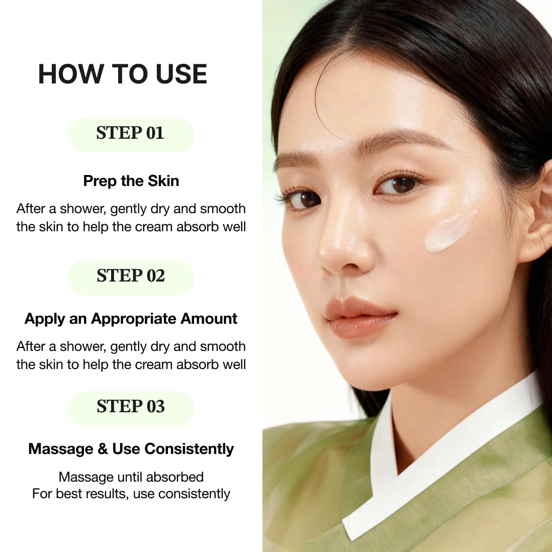 Han&Palace label close-up showing niacinamide and mucin ingredient benefit