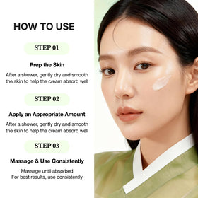 Han&Palace label close-up showing niacinamide and mucin ingredient benefit