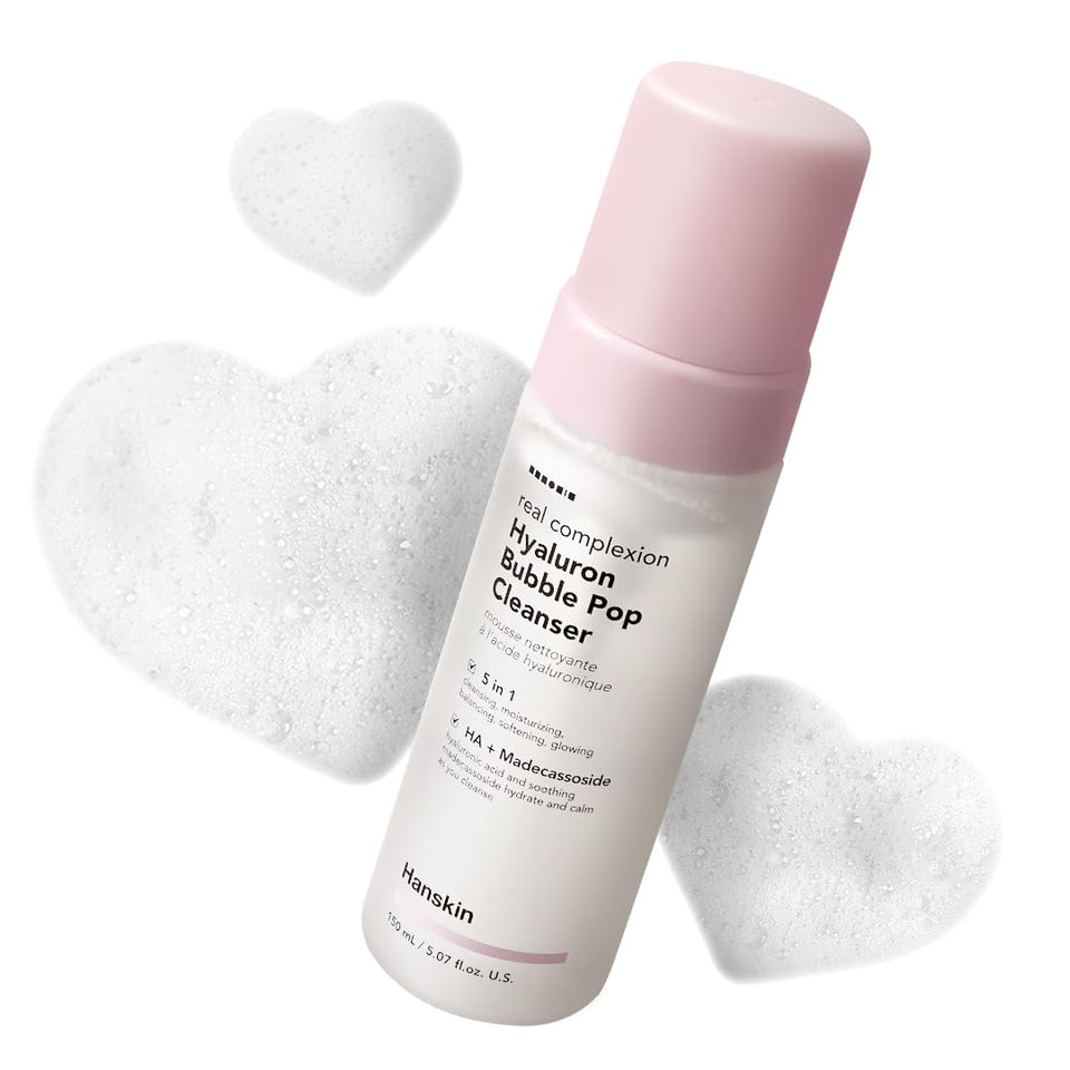 hanskin cleanser front packaging showing product clarity and daily use benefit