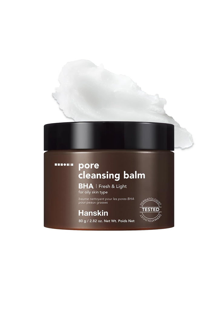 Hanskin front packaging showing compact solid balm and brand clarity for travel