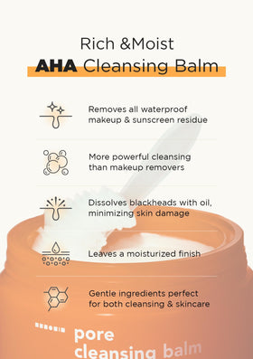 Hanskin balm being massaged on face to lift long-wear makeup