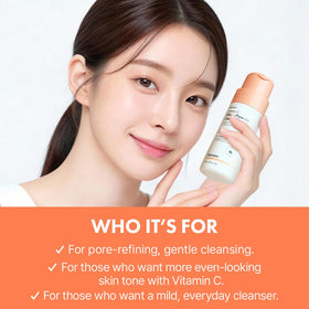 Hanskin label close-up listing clean ingredients and dermatologist-tested benefit