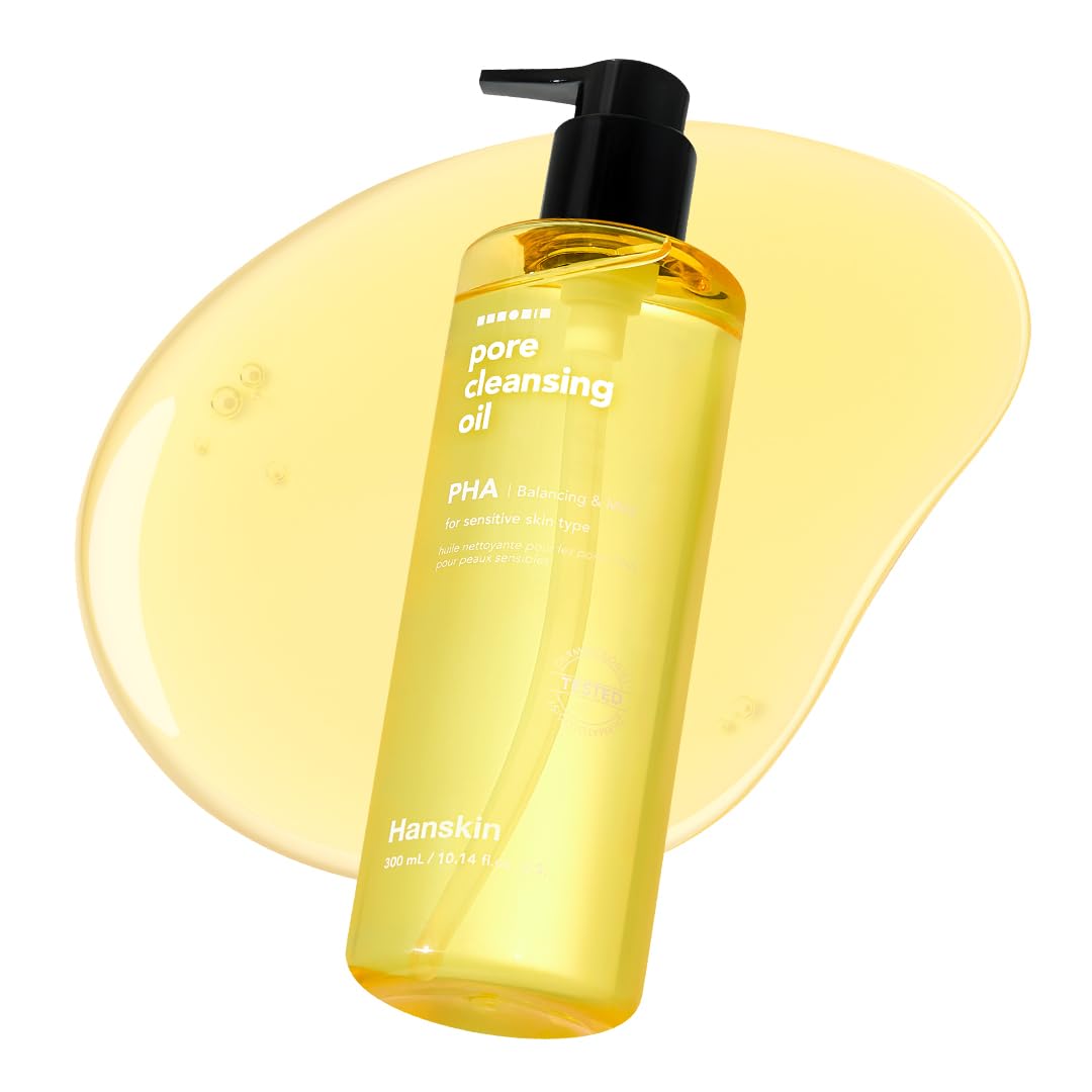 Hanskin bottle front view showing XL size and clean packaging benefit