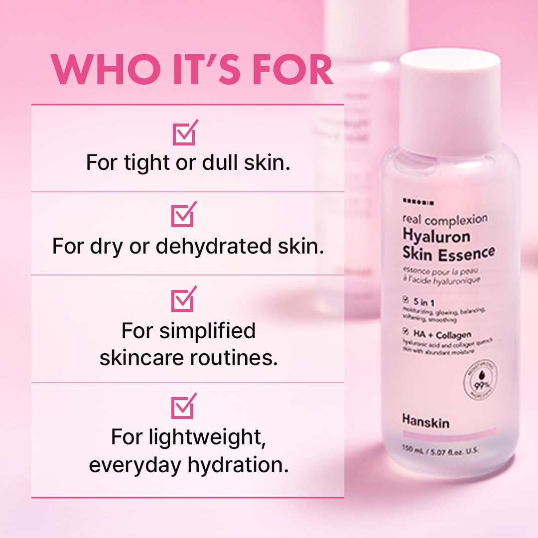 Hanskin size comparison beside everyday items showing 5.07 fl oz travel-friendly volume