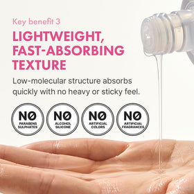 Hanskin usage with cotton pad removing residue and refining pores for clearer tone