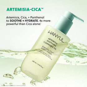Hanyul Artemisia leaf close-up highlighting soothing botanical