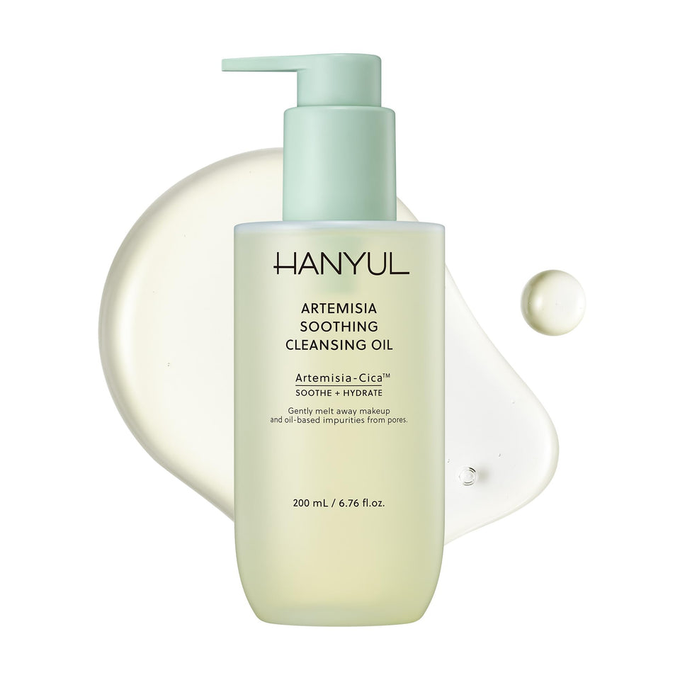 Hanyul front packaging showing bottle and label benefits