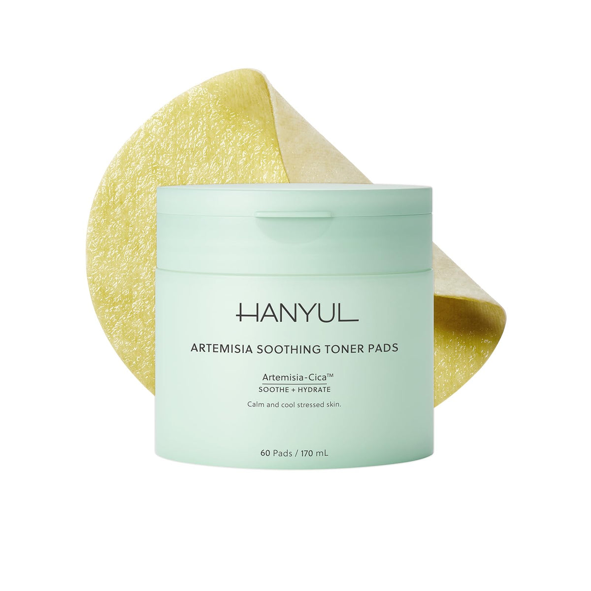 Hanyul front packaging jar showing brand and calming benefits