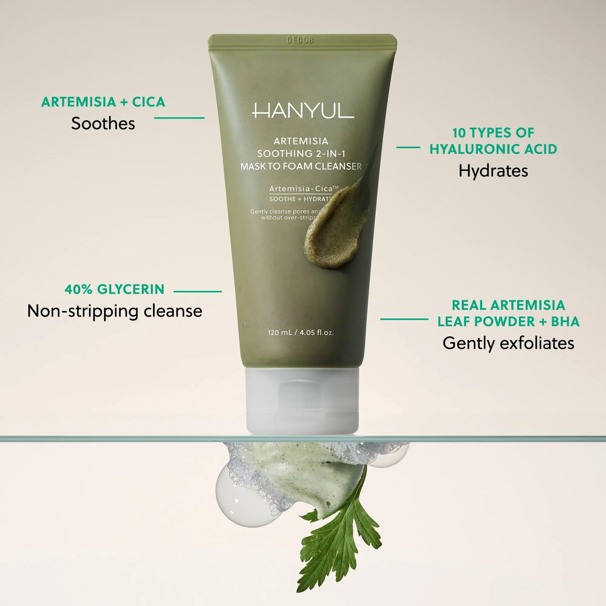 Hanyul product held in hand to show size and real-life scale
