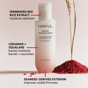 Hanyul pipette dispensing serum highlighting precise application and hydration