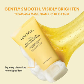 Hanyul close-up of jammy mask texture depicting gentle exfoliation