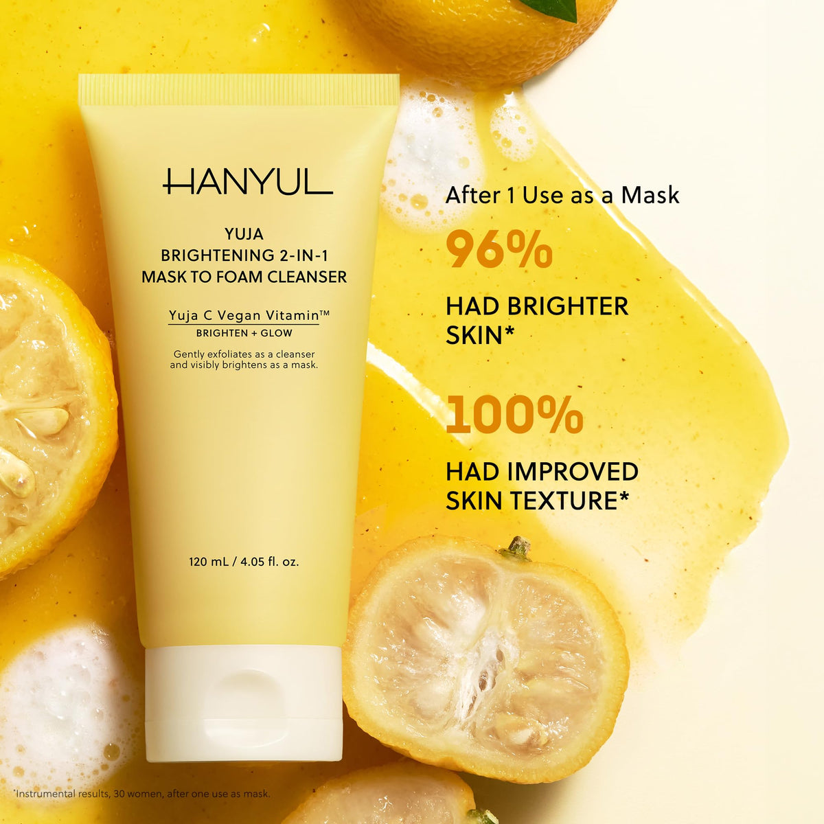 Hanyul tube cap and label highlighting product name and usage