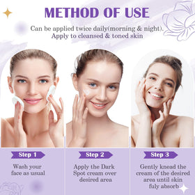 HANYWIL applying serum to arm to treat body dark spots and even tone