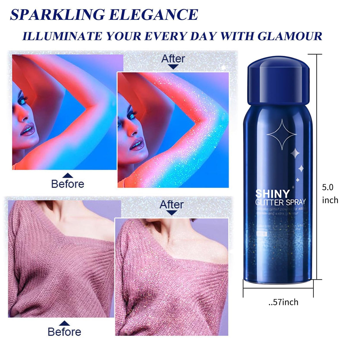HANYWIL close-up of holographic glitter texture highlighting fine particles for even shimmer