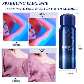 HANYWIL close-up of holographic glitter texture highlighting fine particles for even shimmer