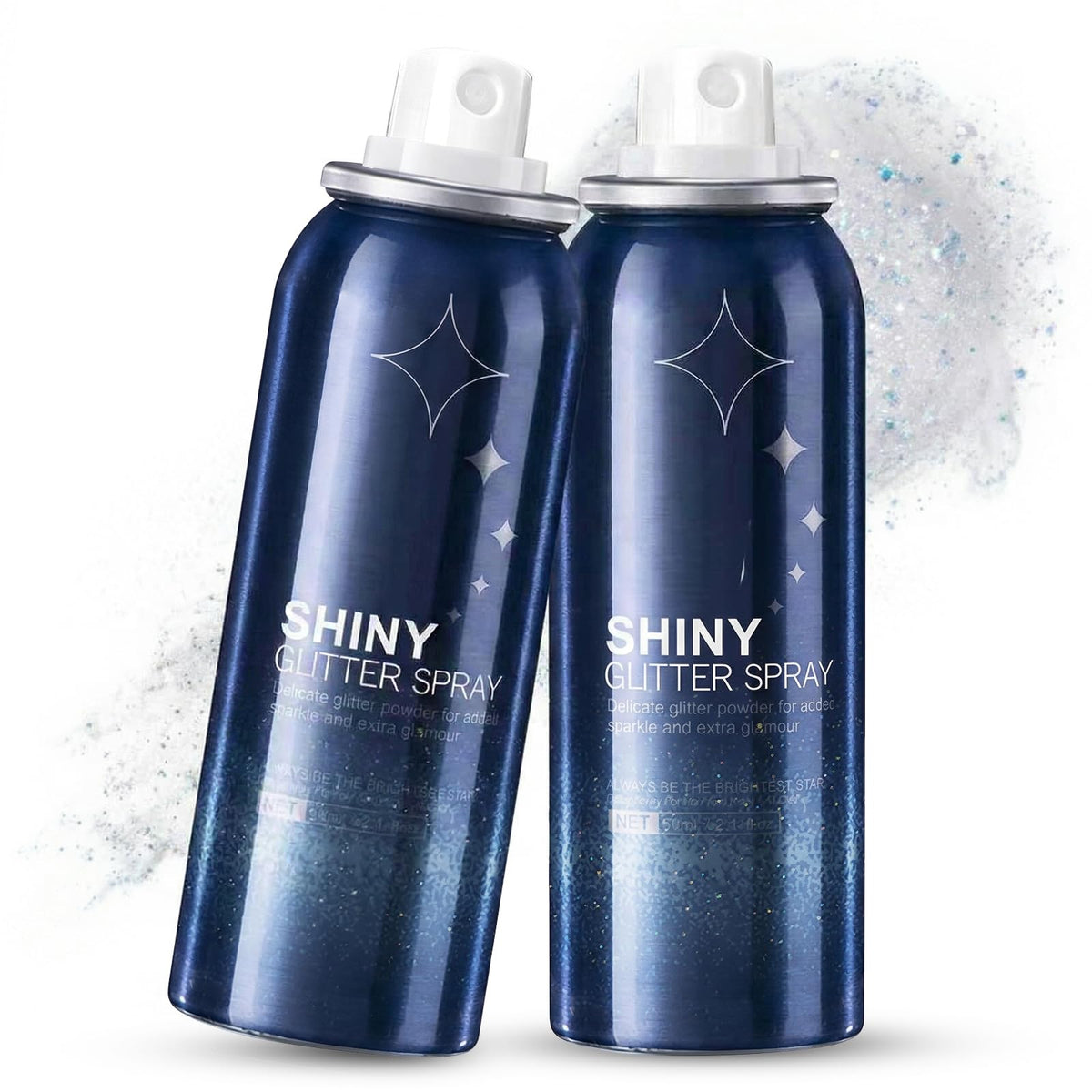 HANYWIL front packaging can with glitter spray showing product identity and easy application benefit