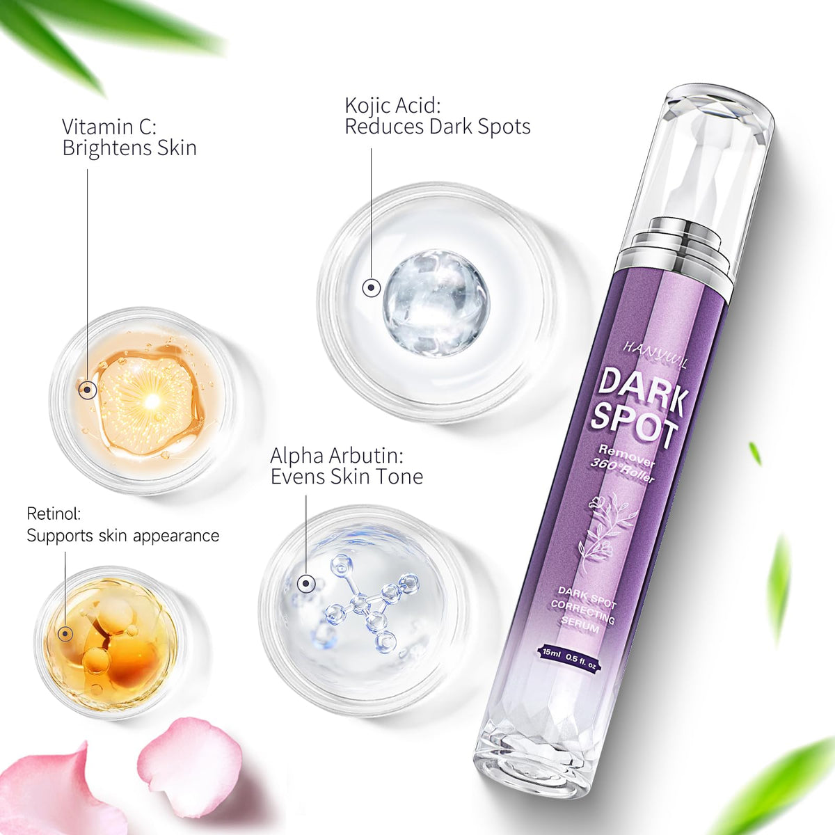 HANYWIL roller applicator close-up illustrating precise, mess-free application benefit