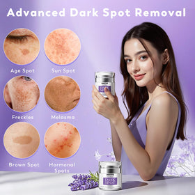 HANYWIL cream texture dollop on fingertip illustrating lightweight, fast-absorbing formula