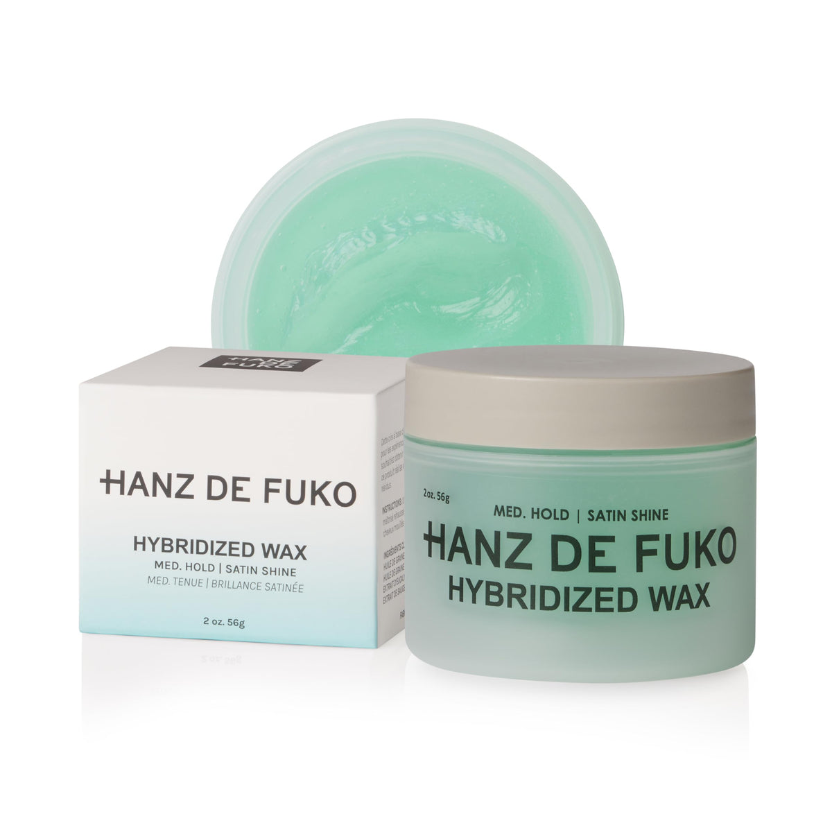 Hanz de Fuko jar front view showing clean packaging and medium hold