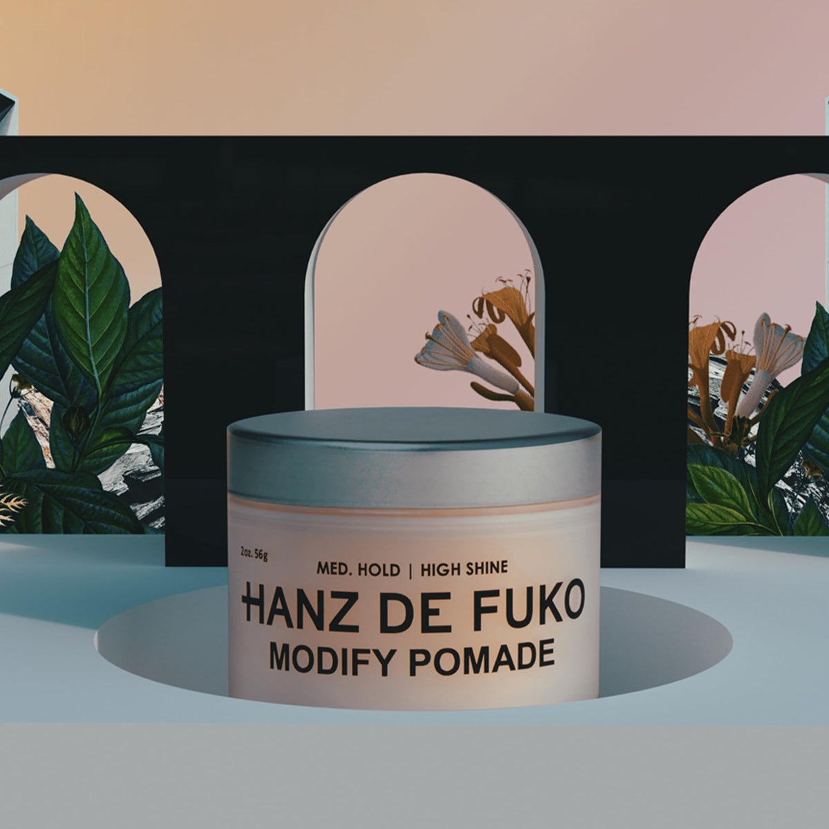 Hanz de Fuko ingredients label close-up highlighting botanical benefits