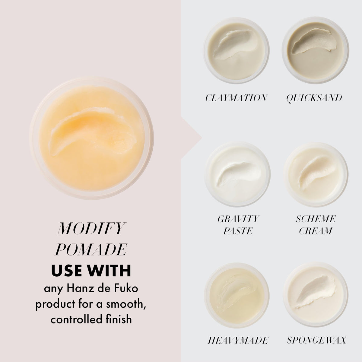 Hanz de Fuko Modify used for slicked-back look in lifestyle setting