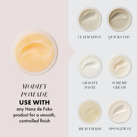 Hanz de Fuko Modify used for slicked-back look in lifestyle setting