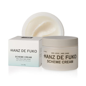 Hanz de Fuko front packaging showing compact travel jar and branding