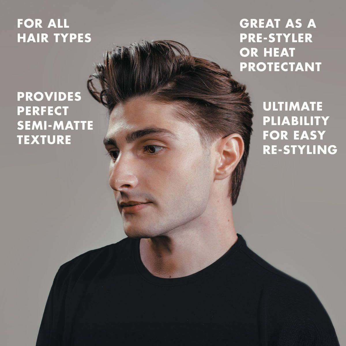 Hanz de Fuko before and after on thick hair showing improved manageability benefit