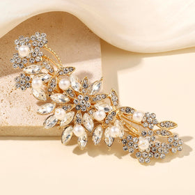 Hapibuy closeup of floral rhinestone detail revealing craftsmanship and eye-catching shine