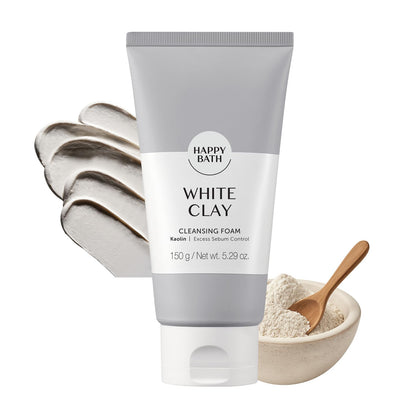 HAPPY BATH front packaging showing 5.29 fl oz bottle and branding benefits