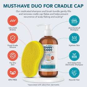 Happy Cappy beanie brush close-up with soft silicone bristles for gentle exfoliation