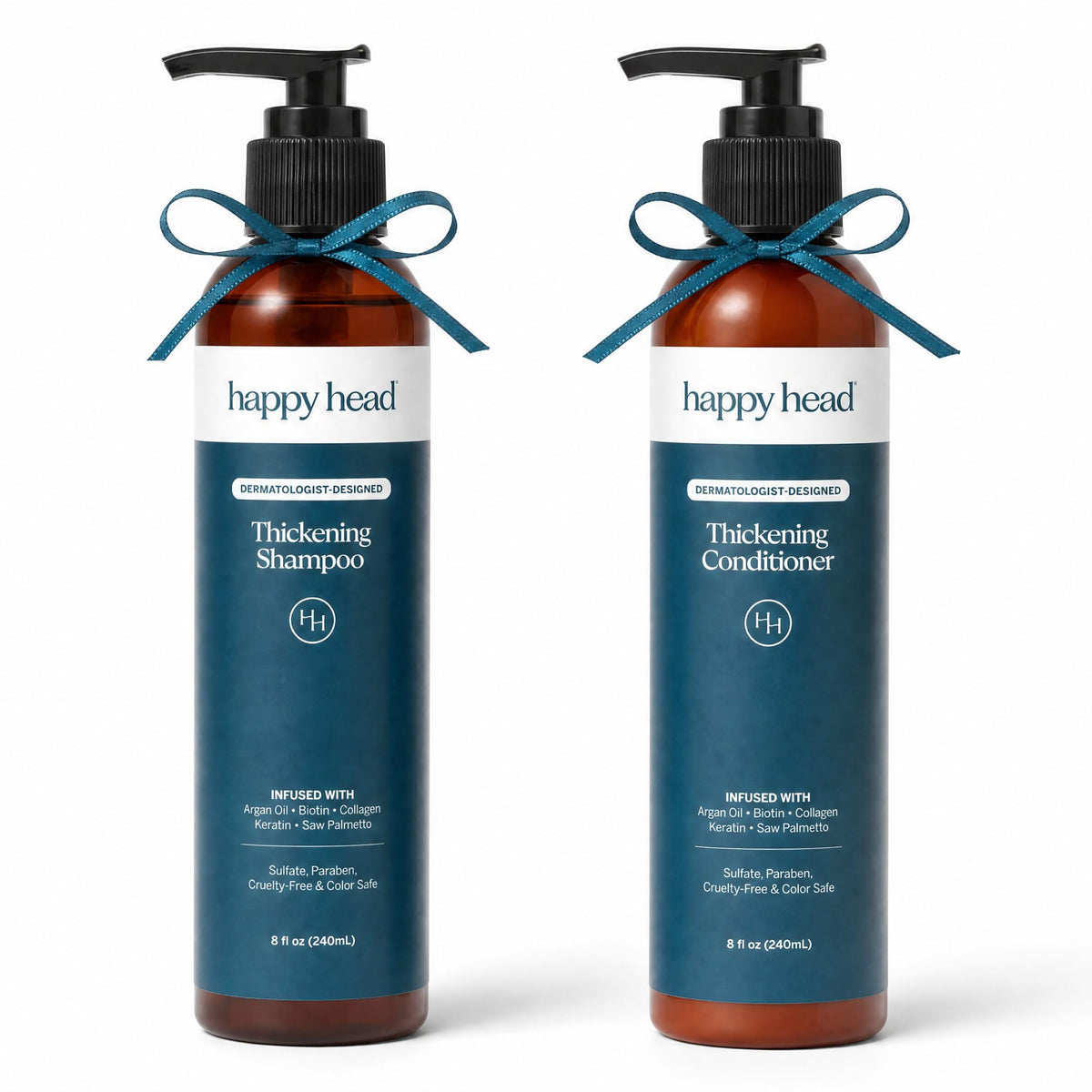 Happy Head front packaging showing full daily hair care set benefit