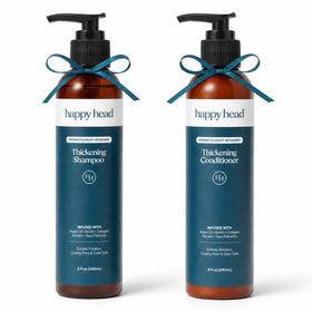 Happy Head front packaging showing full daily hair care set benefit