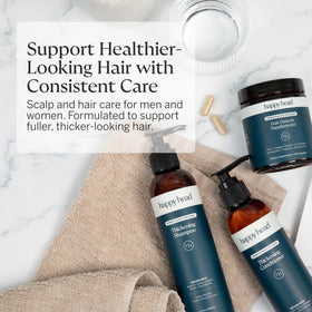 Happy Head in-shower use demonstrating simple daily application benefit