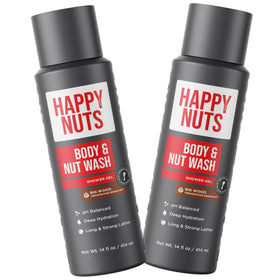 HAPPY NUTS front packaging showing bold Big Wood label and benefit