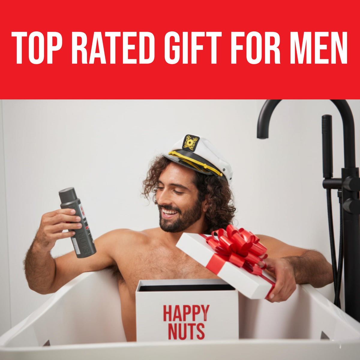 HAPPY NUTS close-up foam texture demonstrating gentle lather and moisturizing feel