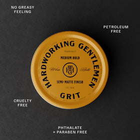 Hardworking Gentlemen label close-up with made in USA mark highlighting quality and ingredient transparency benefit