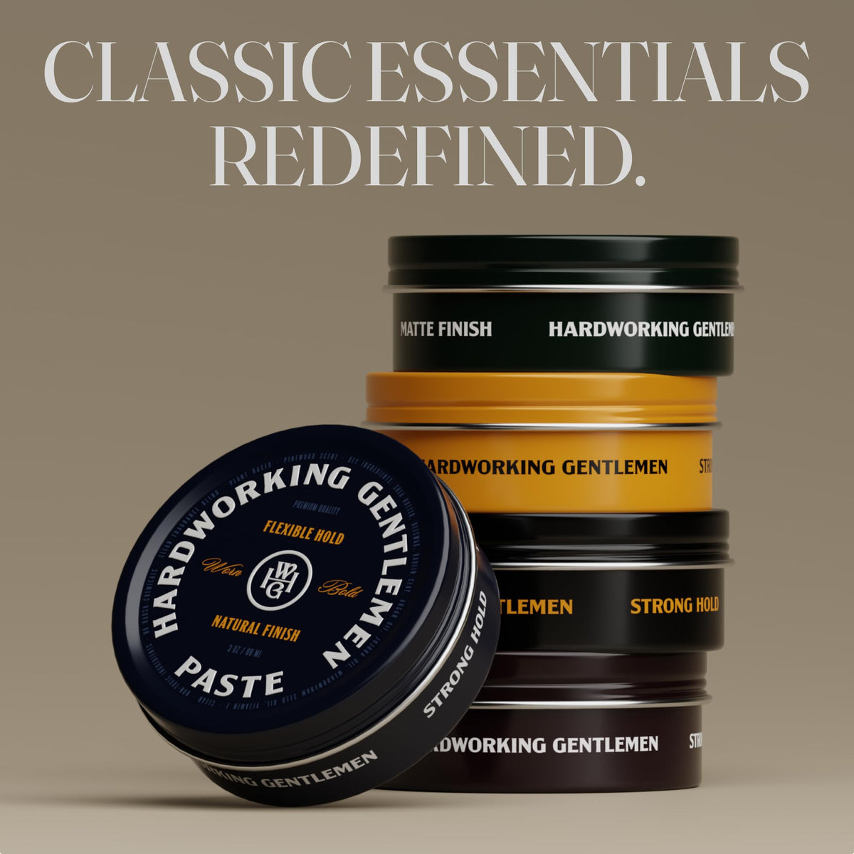Hardworking Gentlemen ingredient display featuring shea butter and argan oil benefits