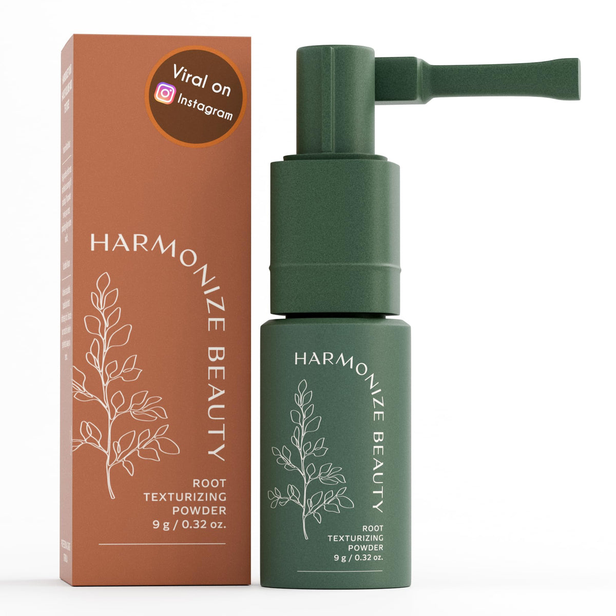 Harmonize Beauty front packaging showing powder and benefits