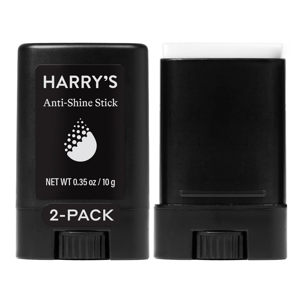 Harry's front packaging of anti-shine stick showing product and branding for quick mattifying