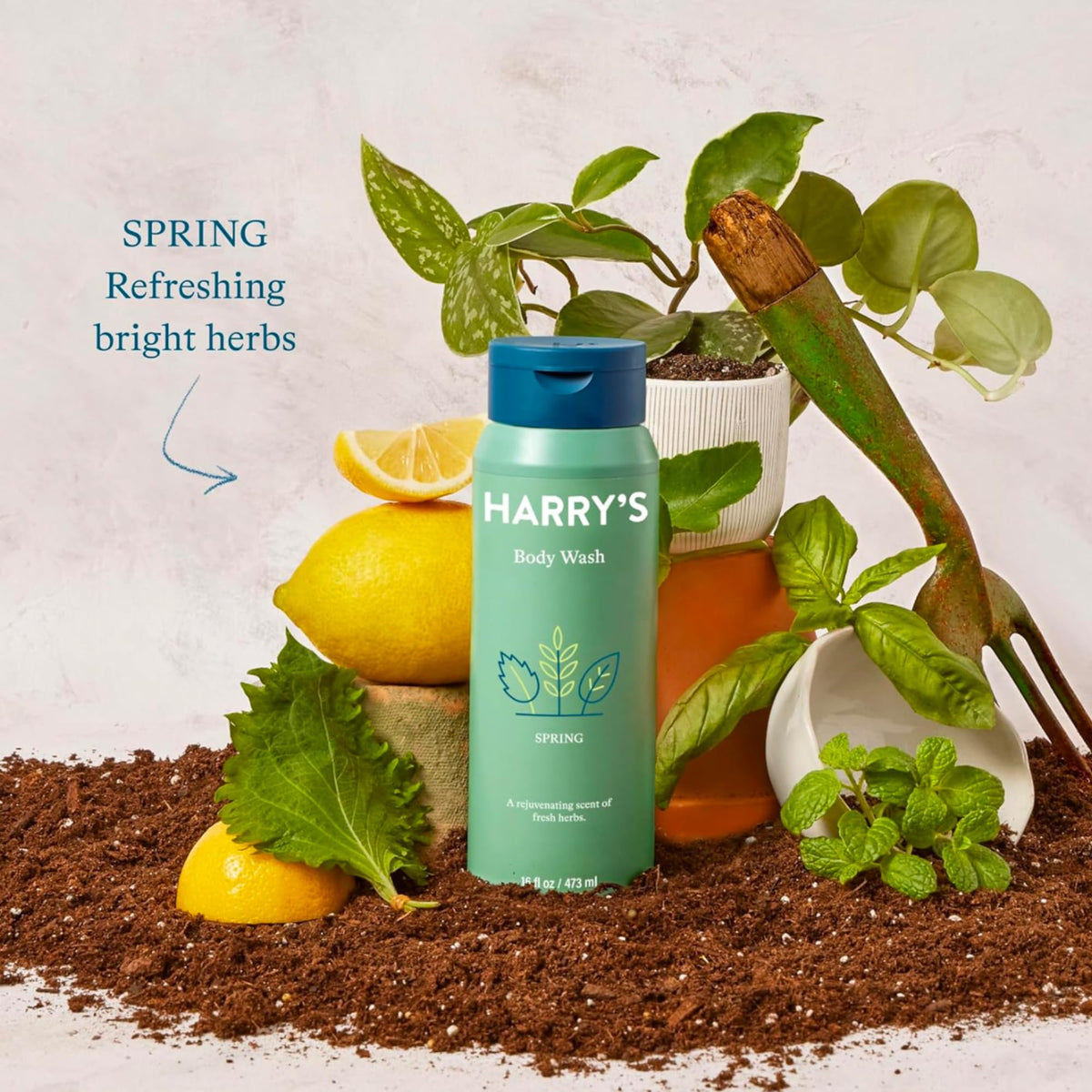 Harry's body wash in shower use illustrating refreshing clean feeling