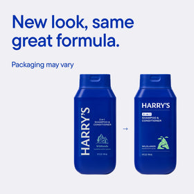 Harry's before-and-after hair shot showing softer, more manageable results