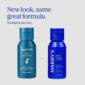 Harry's close-up of pump and label highlighting easy dispensing and clear ingredients