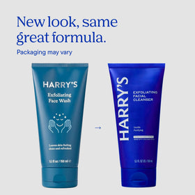 Harry's close-up texture with volcanic granules showing gentle exfoliation benefit