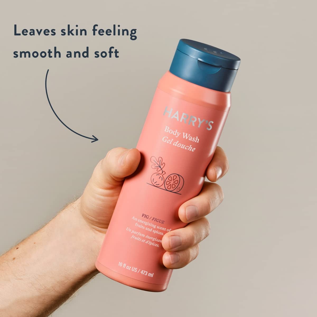 Harry's lather in hand highlighting creamy suds and gentle cleanse