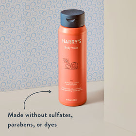 Harry's fig scent notes display fig cardamom and blood orange aroma
