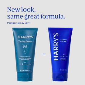 Harry's label detail showing scent notes and ingredient clarity