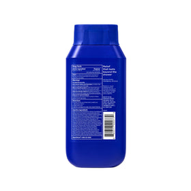 Harry's bottle on bathroom shelf lifestyle shot showing ready-to-use grooming routine