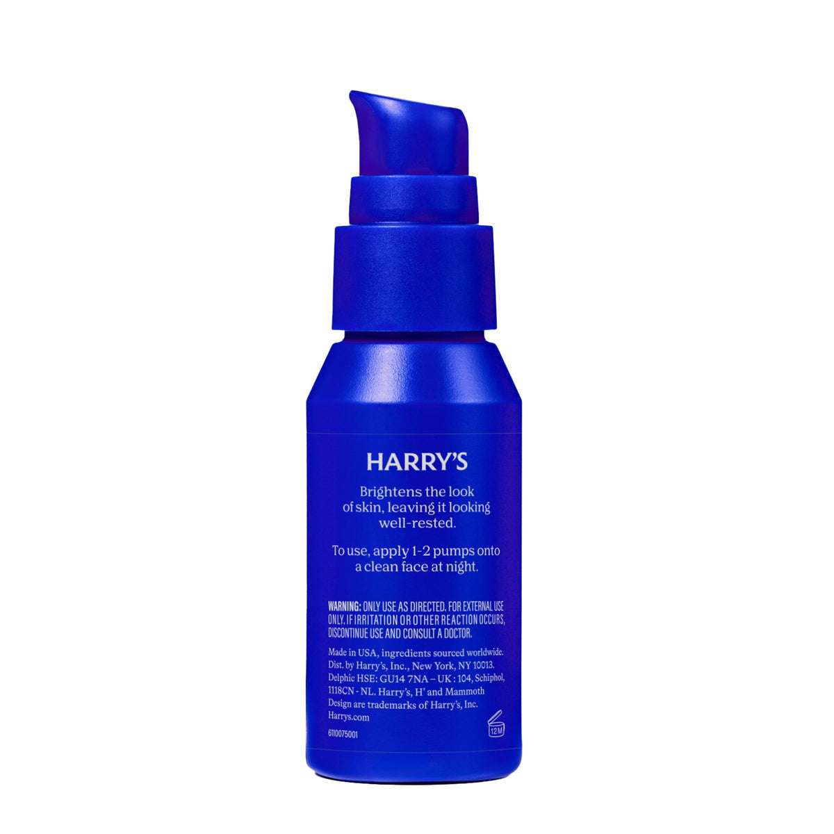 Harry's night lotion on bathroom counter in evening routine setting, showing practical daily use