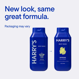 Harry's pump top detail highlighting easy dispensing for quicker showers